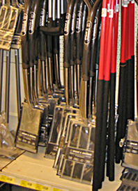 Rack of Gardening Tools